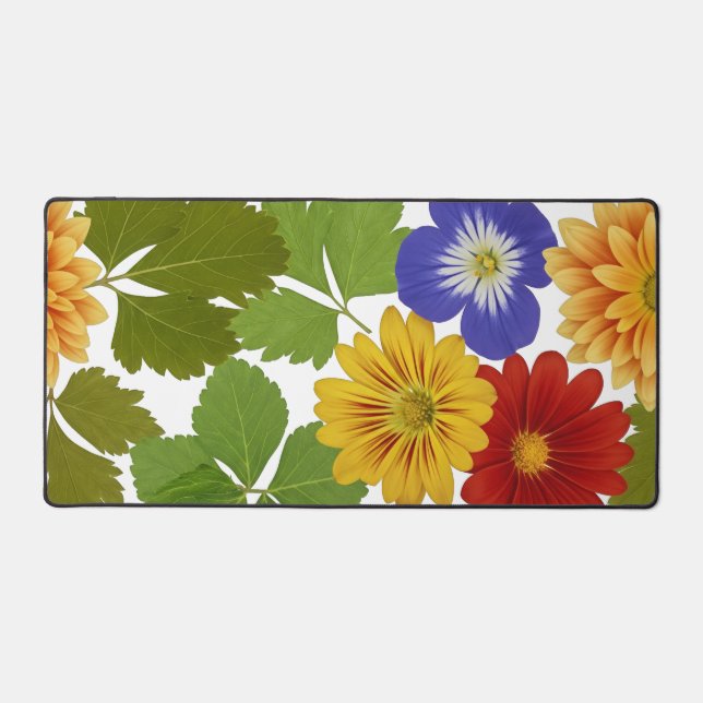 Alfrombrillas De Escritorio Mat de la mesa de Fantasía floral (Anverso)