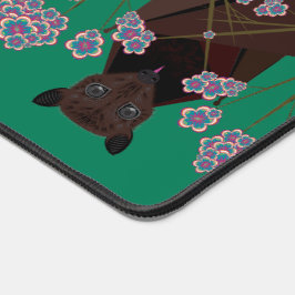 Alfrombrillas De Escritorio Mat de la mesa de Fox Jade