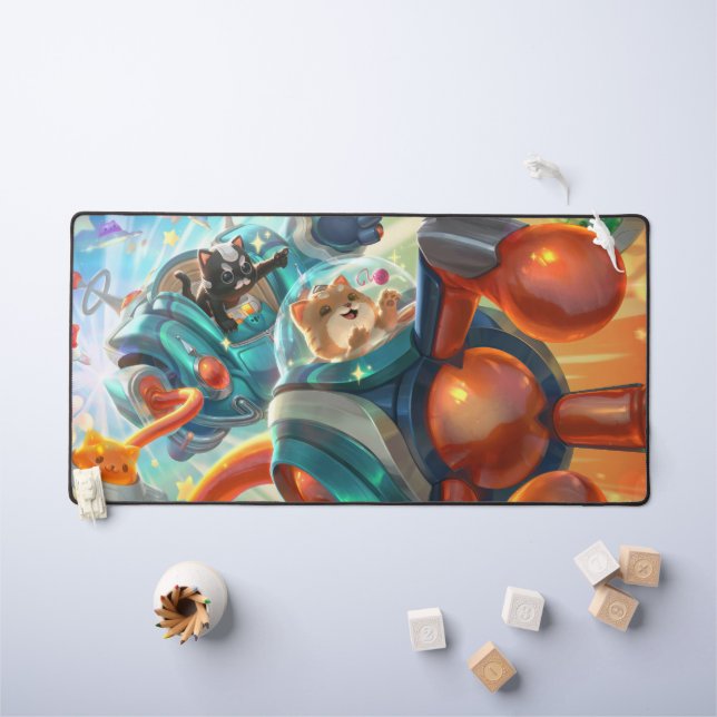 Alfrombrillas De Escritorio Mat de la mesa de juego Steam Golem | almohadilla  (Mesa para niños)