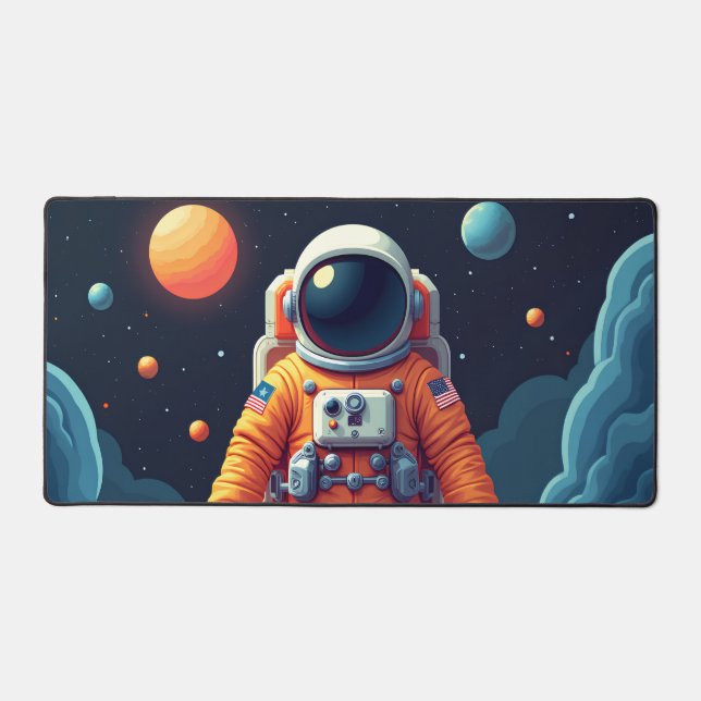 Alfrombrillas De Escritorio Mat de la mesa de la mesa de los Spaceman (Anverso)