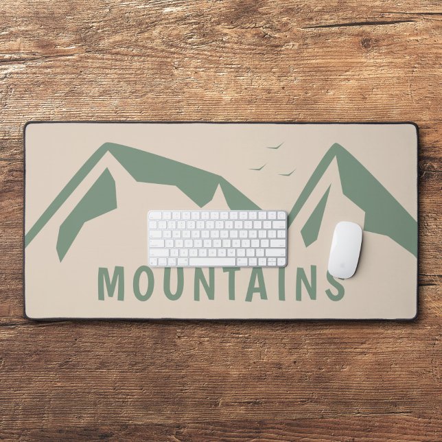 Alfrombrillas De Escritorio Mat de la mesa de las montañas verdes (Green Mountains Desk Mat)