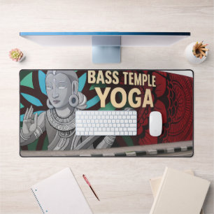 Alfrombrillas De Escritorio Mat de la mesa de yoga de Bass Temple - Mystic Str