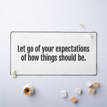 Mat de mesa de expectativas