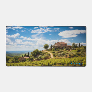 Alfrombrillas De Escritorio Mat de mesa de viña personalizada
