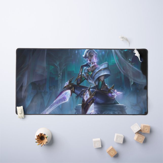Alfrombrillas De Escritorio Mat del escritorio de juegos de sombra de acero |  (Mesa para niños)