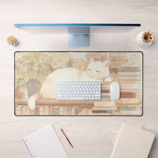 Alfrombrillas De Escritorio Mat Mousepad de escritorio kitty acogedor y con co