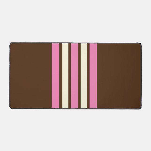 Alfrombrillas De Escritorio Mat napolitano (marrón, rosa y crema) (Anverso)