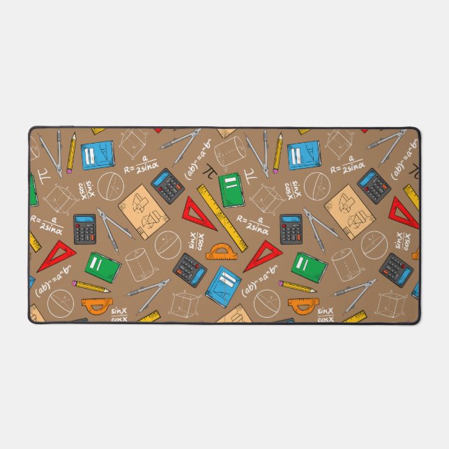 Alfrombrillas De Escritorio Matemáticas de la escuela de acuarela de regalo pa (Anverso)