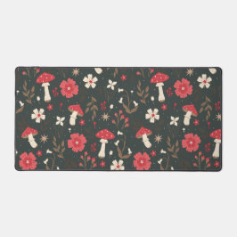 Alfrombrillas De Escritorio Matorral floral de hongos de la cabaña botánica os