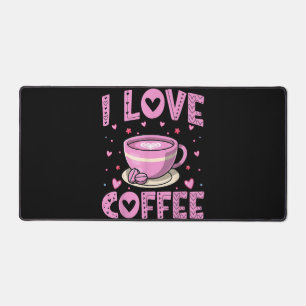 Alfrombrillas De Escritorio Me encanta el café - Funny Café Drinker Caffeine A