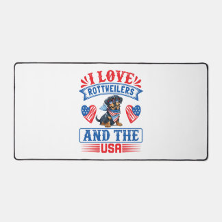 Alfrombrillas De Escritorio Me encantan los Rottweilers y los Estados Unidos