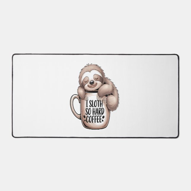 Alfrombrillas De Escritorio Me Sloth sin café (Anverso)
