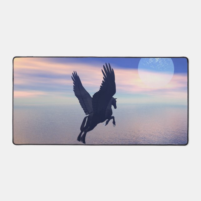 Alfrombrillas De Escritorio Medianoche Pegasus Desk Mat (Anverso)