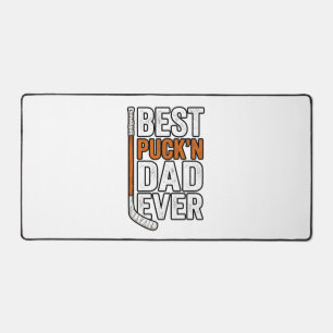 Alfrombrillas De Escritorio Mejor padre de hockey con puck Ever Vector Design_