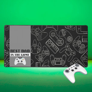 Alfrombrillas De Escritorio Mejor papá en el juego Digital Dark Desk Mat