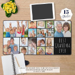 Alfrombrillas De Escritorio Mejor Personalizado de Collage de fotos de la abue<br><div class="desc">Para el MEJOR GRANDMA DE LA HISTORIA, cree una alfombra de escritorio de fotos utilizando esta plantilla única de collage de fotos fácil de cargar con 15 fotos de diferentes formas y tamaños y un título editable que reemplace con su apodo de abuela en su elección de texto y colores...</div>