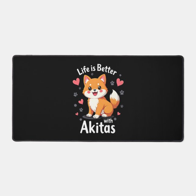Alfrombrillas De Escritorio Mejor vida con Akita Tank Top (Anverso)