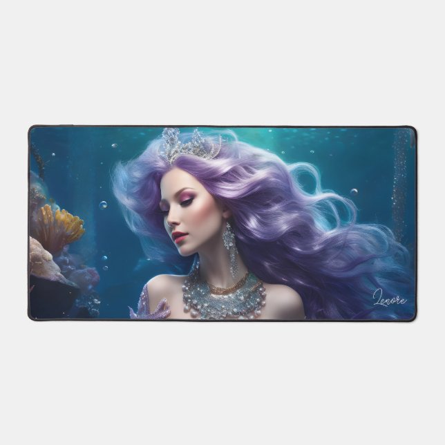 Alfrombrillas De Escritorio Mermaid Purple Hair (Anverso)