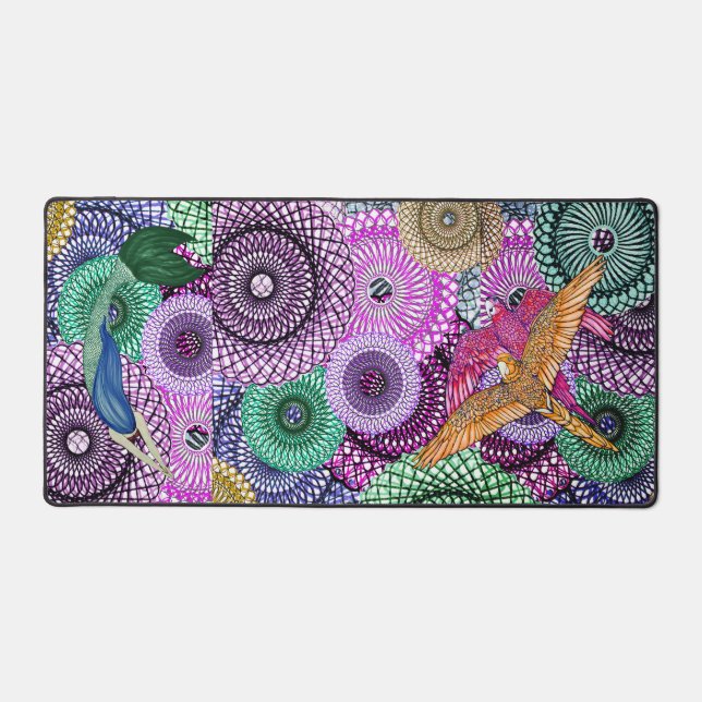 Alfrombrillas De Escritorio Mermaids Love Parrots (Anverso)