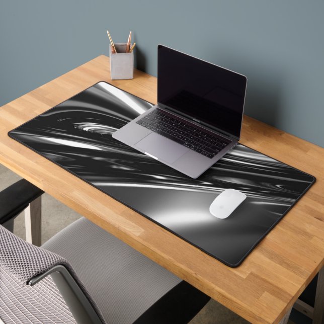 Alfrombrillas De Escritorio Metalizado de plata flotante (Oficina 2)