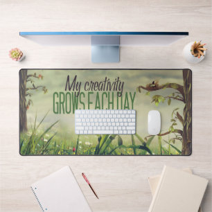 Alfrombrillas De Escritorio "Mi creatividad crece" Motivación Afirmación