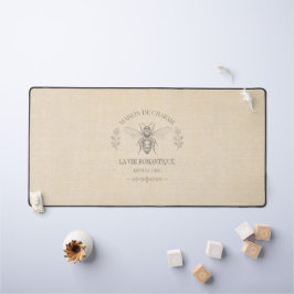 Alfrombrillas De Escritorio Miel beige abeja francés campo vintage rústico