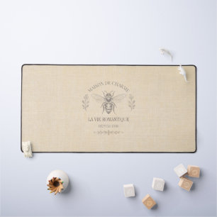 Alfrombrillas De Escritorio Miel beige abeja francés campo vintage rústico