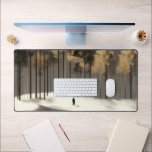 Alfrombrillas De Escritorio Minimalist Winter Forest Desk Mat<br><div class="desc">✨ What’s included in your instant download ✨ Please note: Colors may vary slightly due to different monitor and printer settings. Final print quality depends on your printer and paper choice. Your download includes: 4K high-resolution pixels, 300 DPI 1:1 ratio (square universal size) 2:3 ratio – suitable for printing: 4x6"...</div>