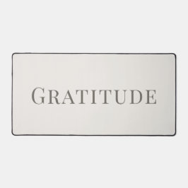 Alfrombrillas De Escritorio Minimalista Gratitud – Diseño de Tipografía Tranqu