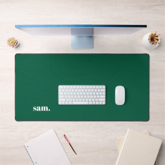 Alfrombrillas De Escritorio Minimalista negrita texto personalizado verde