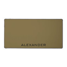 Minimalista nombre personalizado marrón y negro
