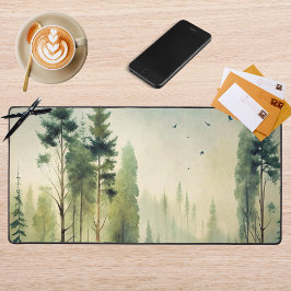 Alfrombrillas De Escritorio Misty Woodland Evergreen Forest