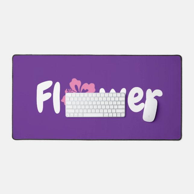 Alfrombrillas De Escritorio Mochila de flor (Teclado y ratón)