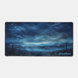 Alfrombrillas De Escritorio Mochila de paisajes nocturnos Starry personalizada