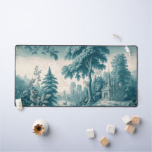 Moda de cosecha Vintage Green French Toile de Jouy