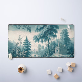 Alfrombrillas De Escritorio Moda de cosecha Vintage Green French Toile de Jouy