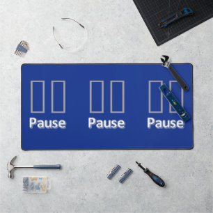 Alfrombrillas De Escritorio Moda de escritorio Pausa Azul