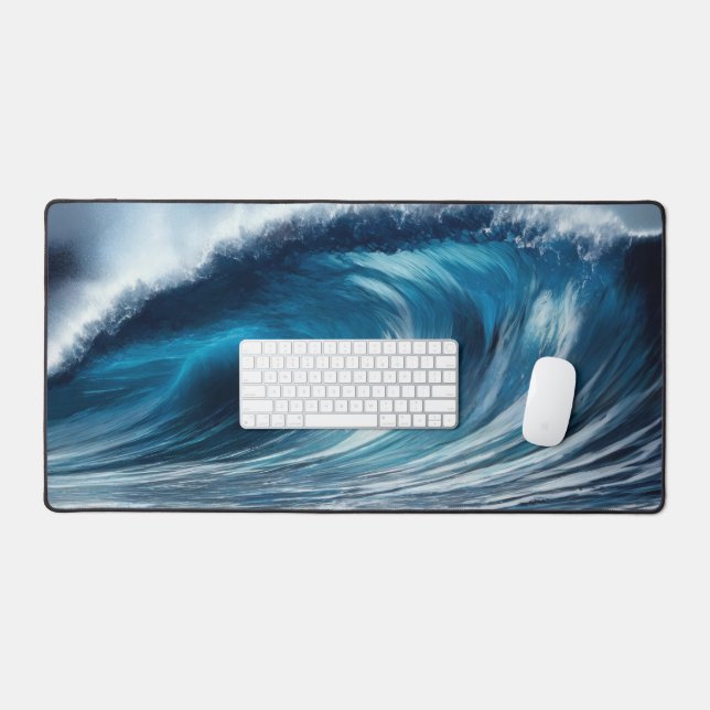 Alfrombrillas De Escritorio Moda de escritorio Vortex azul (Teclado y ratón)