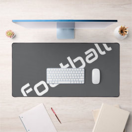 Alfrombrillas De Escritorio Moda DE FÚTBOL Texto Diagonal Blanco Sobre Gris Mo