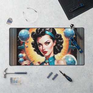 Alfrombrillas De Escritorio Moda de la era atómica Barbenheimer Retro Fusion