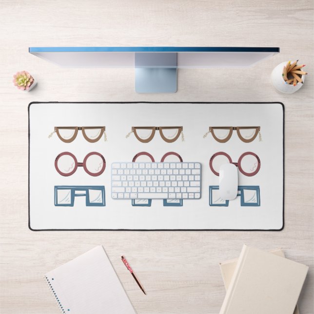 Alfrombrillas De Escritorio Moda de la vieja escuela: Gafas de inspiración vin (Oficina 1)