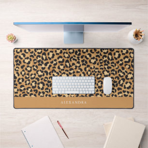 Alfrombrillas De Escritorio Moda Leopard Print Personalizada