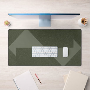 Alfrombrillas De Escritorio Moda moderna Moss Green Desk Mat with Arrows - Per