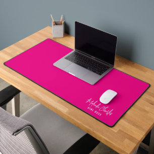 Alfrombrillas De Escritorio MODERNO Diseño MINIMAL de nombres sólido fuschia c