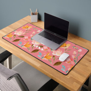 Alfrombrillas De Escritorio Moderno Elegante Acuarela Rosa