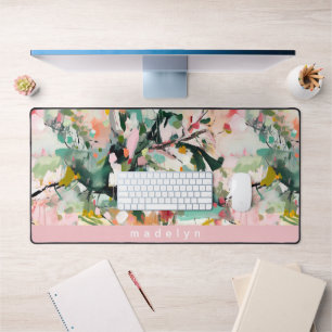 Alfrombrillas De Escritorio Moderno floral botánico abstracto personalizado