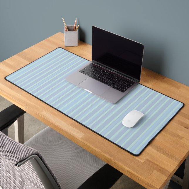 Alfrombrillas De Escritorio Moderno Mousepad de rayas azules (Oficina 2)