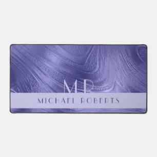 Alfrombrillas De Escritorio Moderno Relieve metalizado Minimalista morado metá