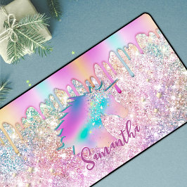 Alfrombrillas De Escritorio Monograma de estrellas falsas Purpurinas del unico