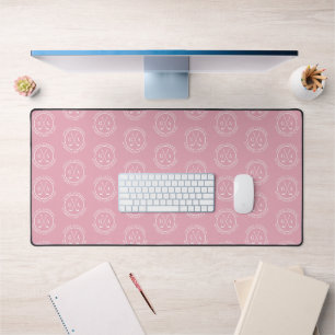 Alfrombrillas De Escritorio Monograma de golf personalizado rosa
